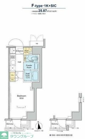 プラウドフラット浅草トレサージュの物件間取画像